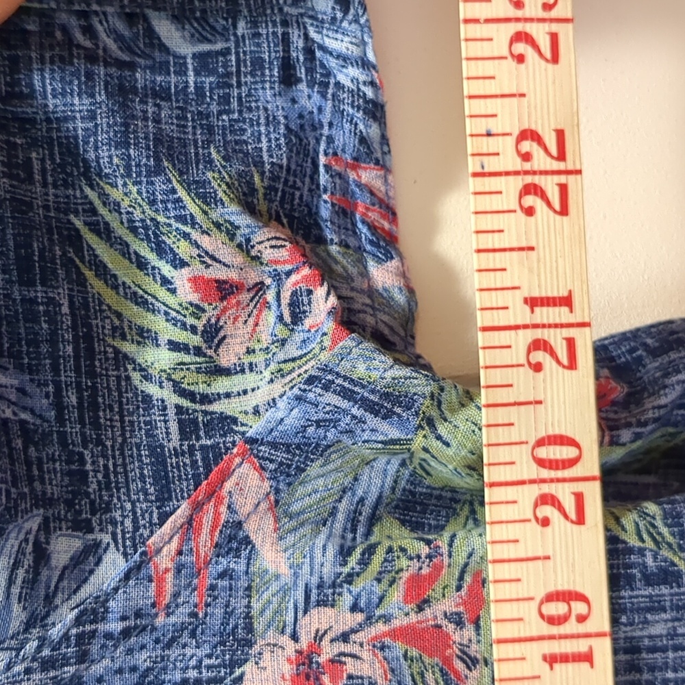 NWT IZOD SALTWATER Men's M Tropical Blue Short Sleeve Shirt - Picture 5 of 14